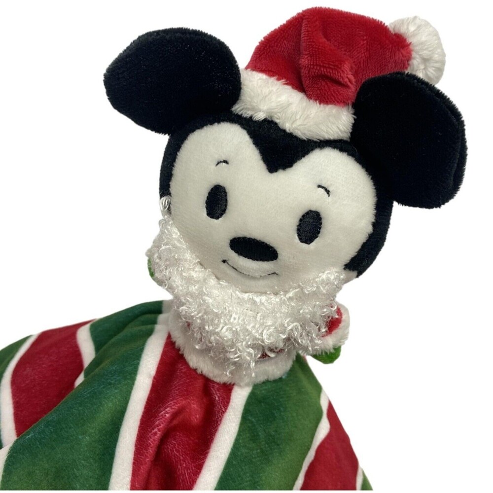 Hallmark Itty Bitty Mickey Mouse Lovey Blanket Holiday Plush Baby Security Toy